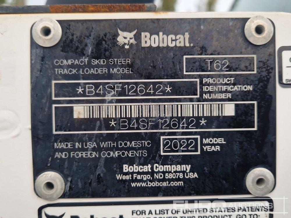 Гусеничный мини-погрузчик 2022 Bobcat T62: фото 32