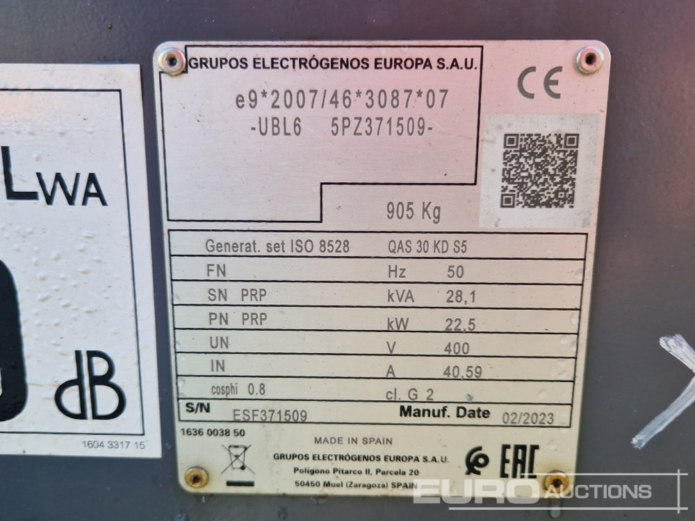 Электрогенератор 2023 Atlas Copco QAS 30: фото 20