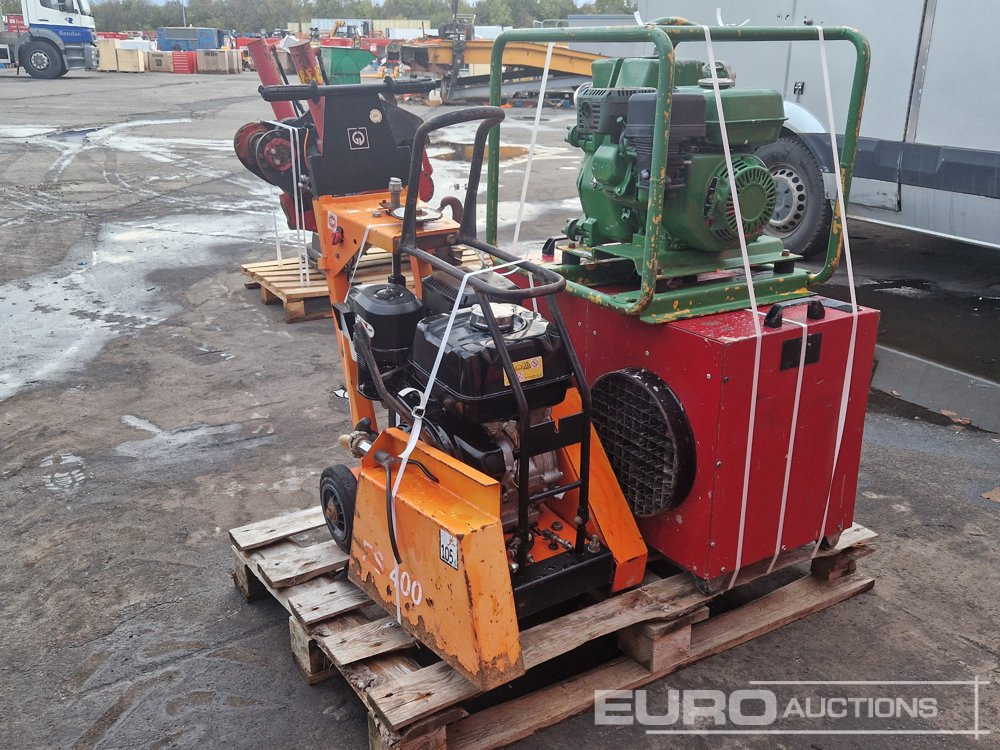 Pallet of asphalt saw, Electric Space Heater (2 of) Wacker water Pump - Тепловая пушка: фото 1 Pallet of asphalt saw, Electric Space Heater (2 of) Wacker water Pump - Тепловая пушка: фото 1