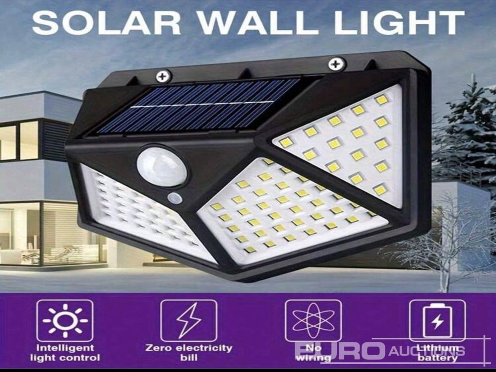 Unused 100 LED Outdoor Solar Light, Waterproof With Motion Sensor Floodlight, Wireless, Intelligent Light Control, 4 Side Illumination (2 of) - Строительное оборудование: фото 2 Unused 100 LED Outdoor Solar Light, Waterproof With Motion Sensor Floodlight, Wireless, Intelligent Light Control, 4 Side Illumination (2 of) - Строительное оборудование: фото 2
