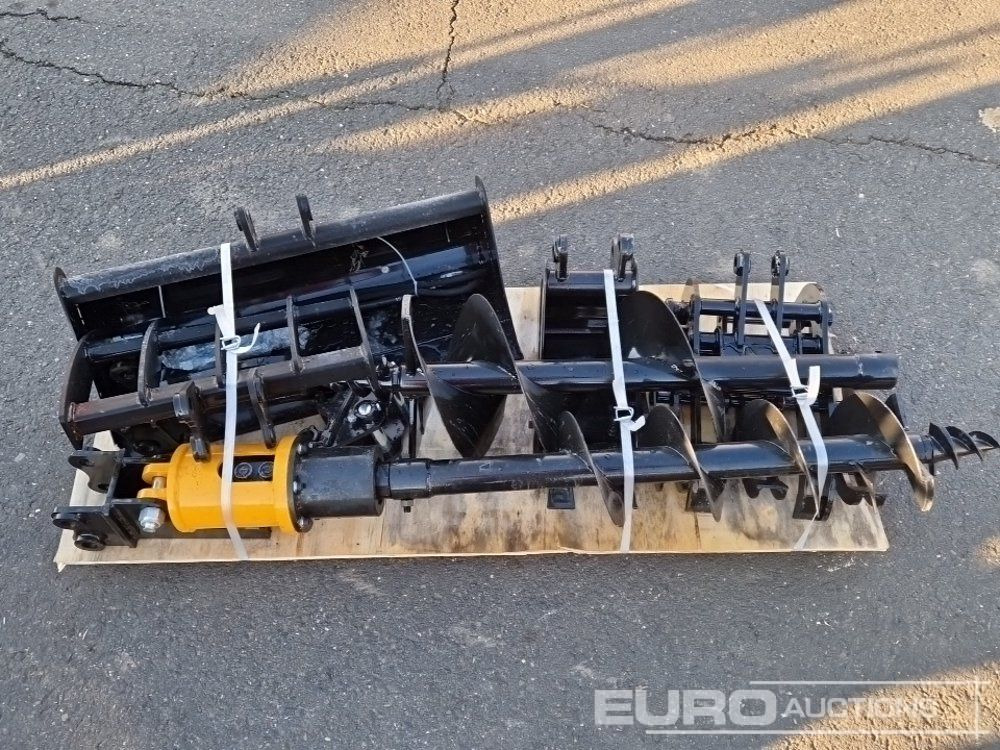 Unused 2025 Miva QTY (8) Excavator Attachment, Rake, Ripper, Grabber, 12” Auger, 16” Auger, 8” Digging Bucket, 32” Bucket - Ковш: фото 1 Unused 2025 Miva QTY (8) Excavator Attachment, Rake, Ripper, Grabber, 12” Auger, 16” Auger, 8” Digging Bucket, 32” Bucket - Ковш: фото 1
