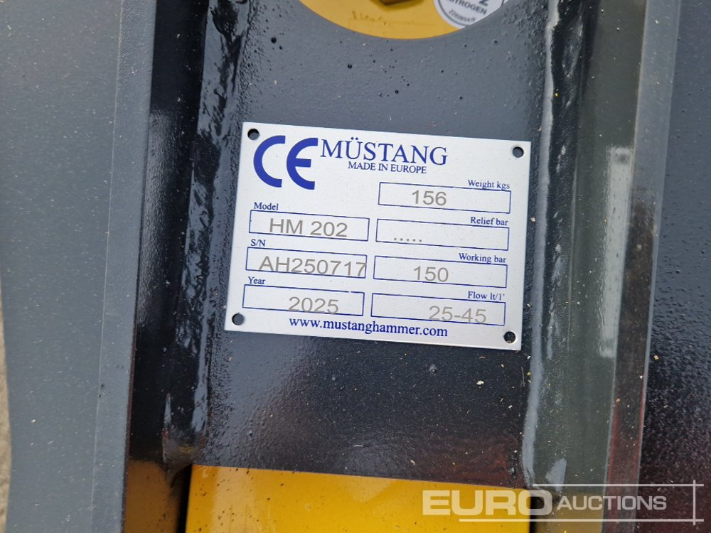Гидромолот Unused 2025 Mustang HM202: фото 6