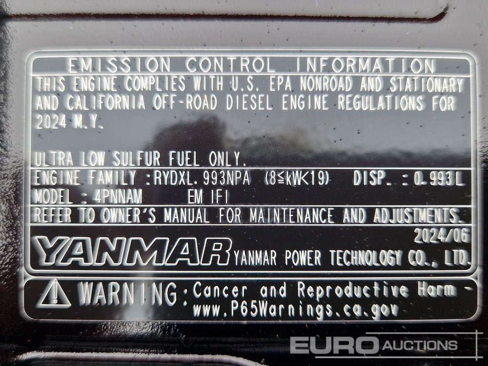 Двигатель Unused Yanmar 3TNV74F-SNNS: фото 10