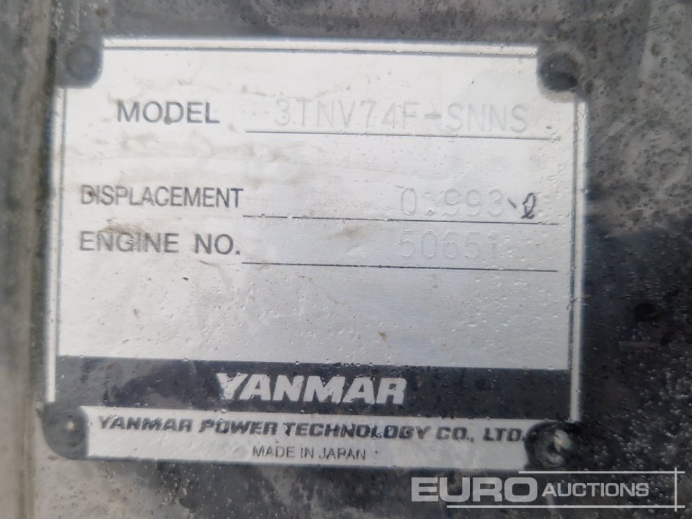 Двигатель Unused Yanmar 3TNV74F-SNNS: фото 11