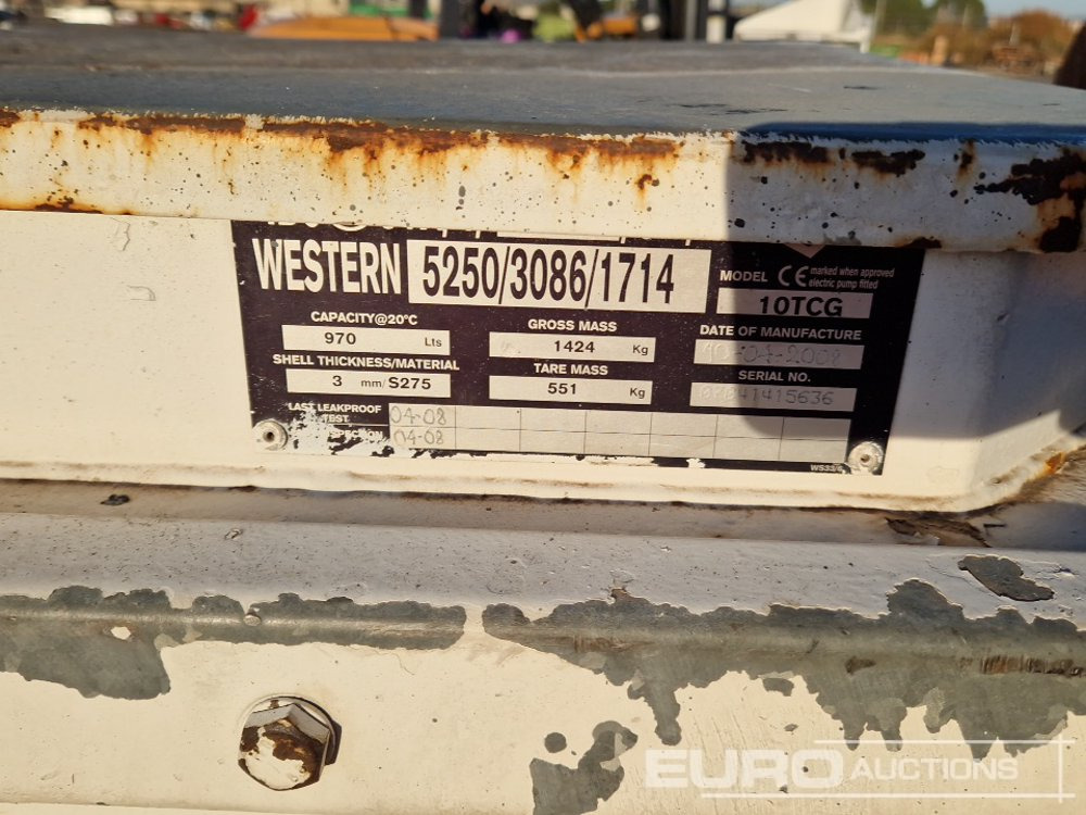 2008 Western 1000Ltr Diesel Bowser - Резервуар для хранения: фото 5 2008 Western 1000Ltr Diesel Bowser - Резервуар для хранения: фото 5