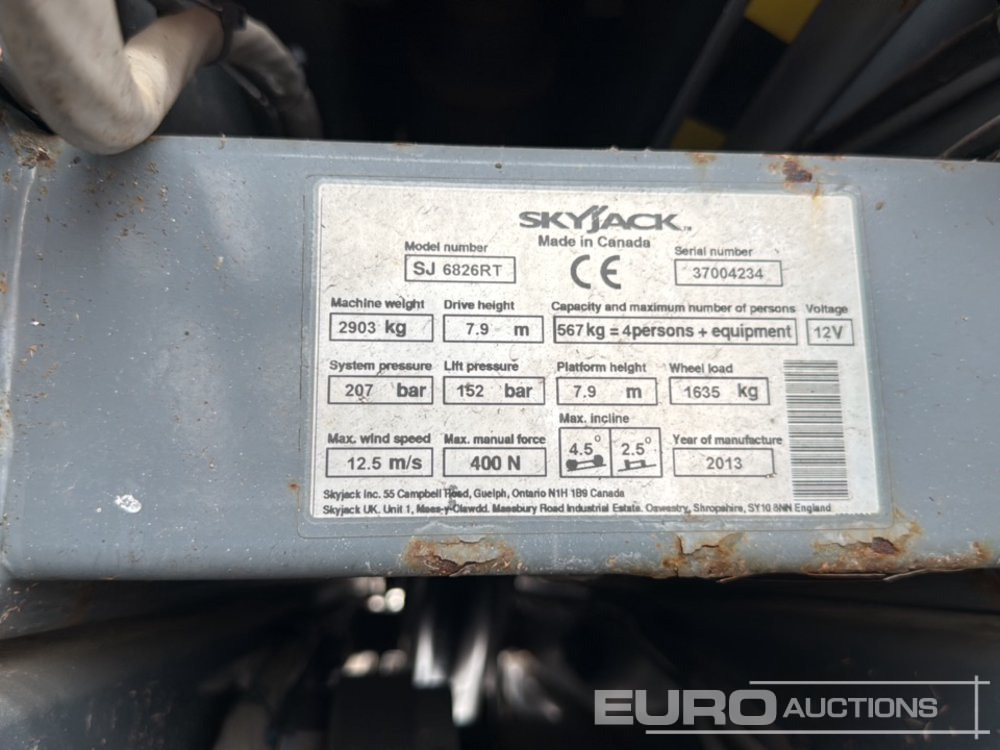 Ножничный подъемник 2013 SkyJack SJ6826RT: фото 24