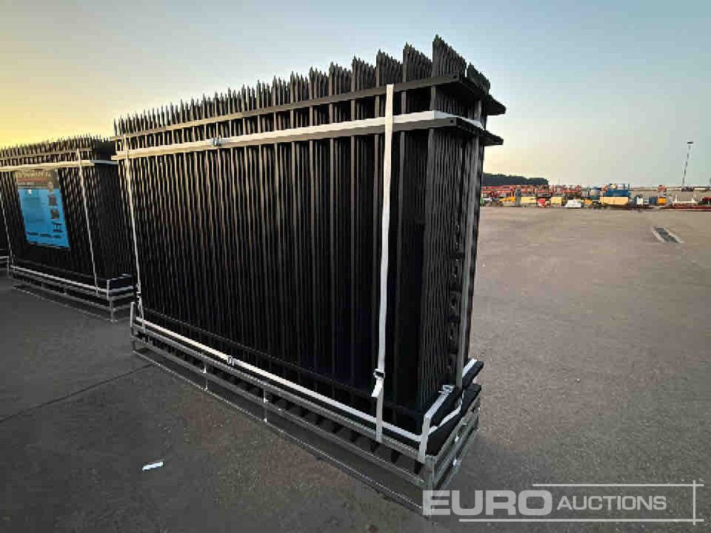 Новый Инструмент/ Оборудование Unused 2025 KMY Industrial Iron Site Fence, Qty (20 of) Fence Panels, (20 of) Posts (W10XH6') Powder Coated Surface: фото 6