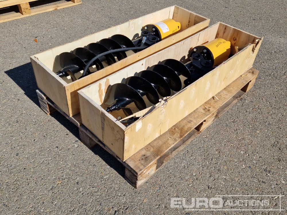 Unused KV200 Auger to suit Mini Excavator (2 of) / Ahoyador (2 of) - Бур для Мини-экскаваторов: фото 1 Unused KV200 Auger to suit Mini Excavator (2 of) / Ahoyador (2 of) - Бур для Мини-экскаваторов: фото 1