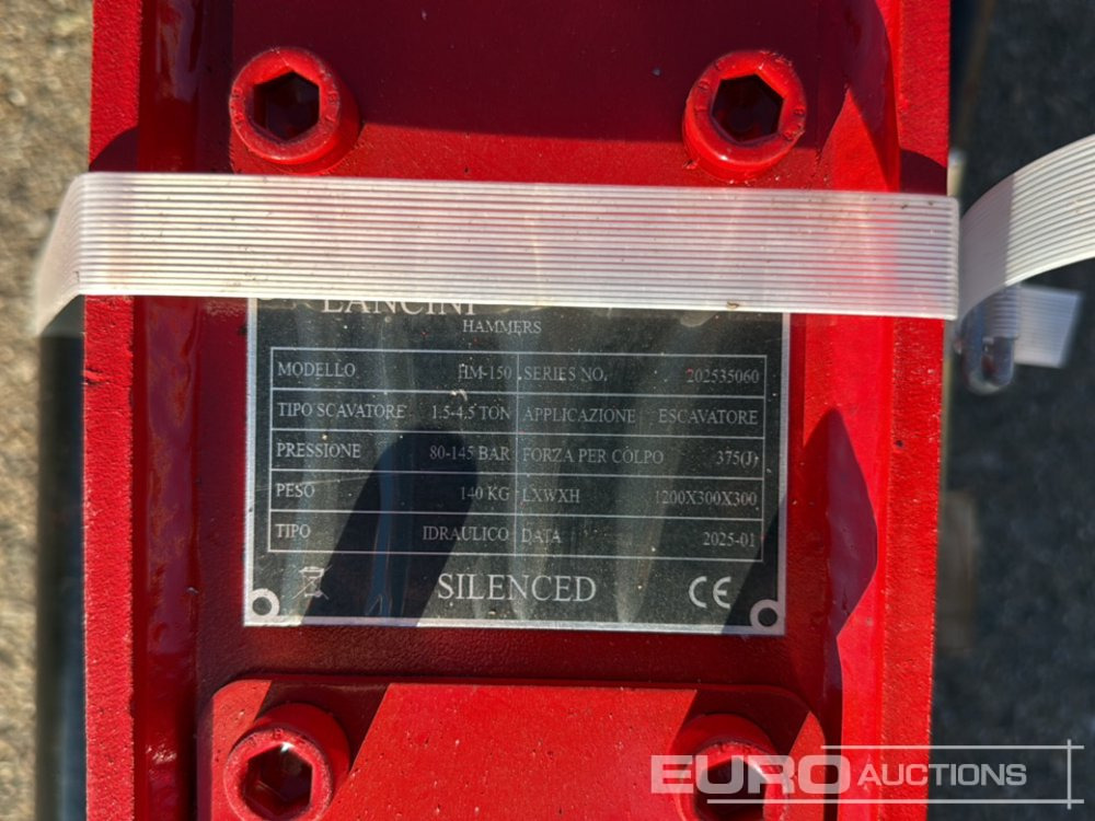 Unused Lancini HM-150 - Гидромолот: фото 5 Unused Lancini HM-150 - Гидромолот: фото 5