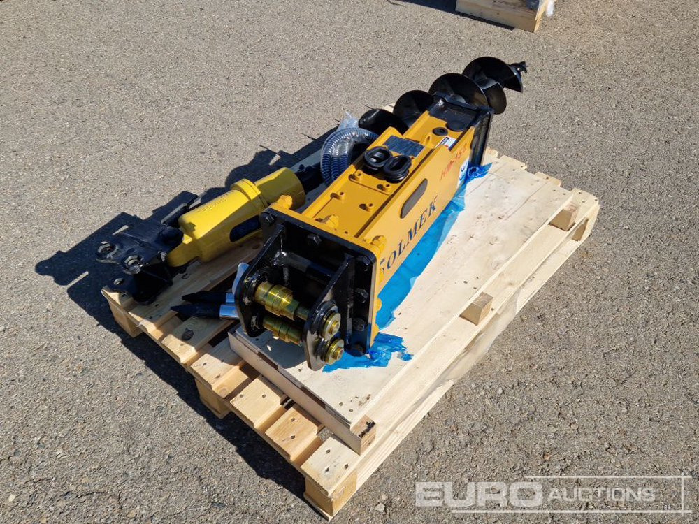 Unused Set of Hydraulic Breaker Solmek HM 150, Auger to suit 1.5 - 4.5 Ton Excavator to suit JPC Excavator / Conjunto Martillo Solmek HM-150 y Ahollador para Excavarota de 1,5 - 4,5 Ton para Excavador - Ковш: фото 5 Unused Set of Hydraulic Breaker Solmek HM 150, Auger to suit 1.5 - 4.5 Ton Excavator to suit JPC Excavator / Conjunto Martillo Solmek HM-150 y Ahollador para Excavarota de 1,5 - 4,5 Ton para Excavador - Ковш: фото 5