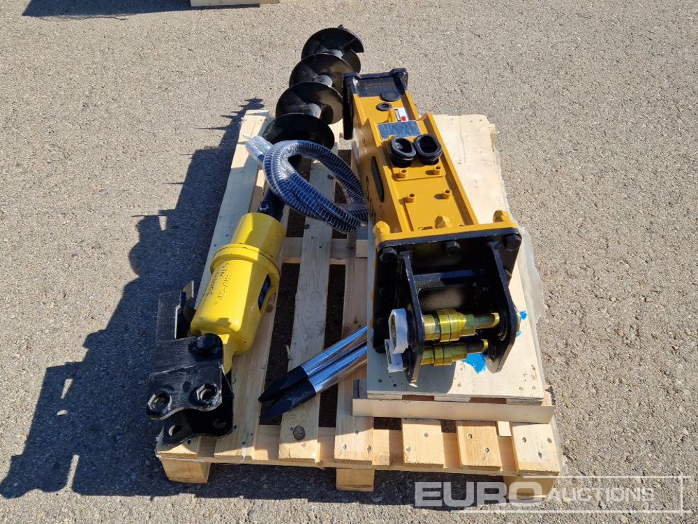 Unused Set of Hydraulic Breaker Solmek HM 150, Auger to suit 1.5 - 4.5 Ton Excavator to suit JPC Excavator / Conjunto Martillo Solmek HM-150 y Ahollador para Excavarota de 1,5 - 4,5 Ton para Excavador - Ковш: фото 4 Unused Set of Hydraulic Breaker Solmek HM 150, Auger to suit 1.5 - 4.5 Ton Excavator to suit JPC Excavator / Conjunto Martillo Solmek HM-150 y Ahollador para Excavarota de 1,5 - 4,5 Ton para Excavador - Ковш: фото 4
