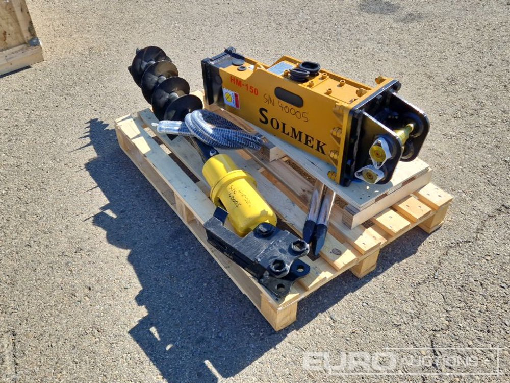 Unused Set of Hydraulic Breaker Solmek HM 150, Auger to suit 1.5 - 4.5 Ton Excavator to suit JPC Excavator / Conjunto Martillo Solmek HM-150 y Ahollador para Excavarota de 1,5 - 4,5 Ton para Excavador - Ковш: фото 3 Unused Set of Hydraulic Breaker Solmek HM 150, Auger to suit 1.5 - 4.5 Ton Excavator to suit JPC Excavator / Conjunto Martillo Solmek HM-150 y Ahollador para Excavarota de 1,5 - 4,5 Ton para Excavador - Ковш: фото 3