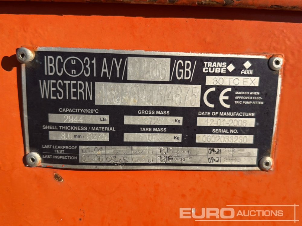 Western 3000 Litre - Резервуар для хранения: фото 5 Western 3000 Litre - Резервуар для хранения: фото 5