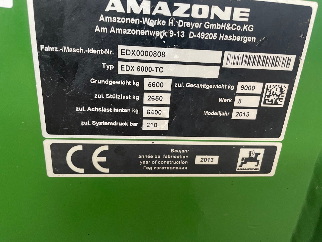 Amazone EDX 6000 TC - Сеялка: фото 2 Amazone EDX 6000 TC - Сеялка: фото 2
