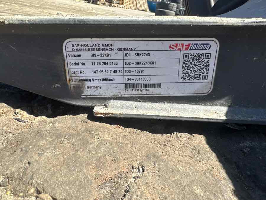 EKERI TRAILER AXLE SAF BI9-22K01 - Ось и запчасти для Прицепов: фото 3 EKERI TRAILER AXLE SAF BI9-22K01 - Ось и запчасти для Прицепов: фото 3