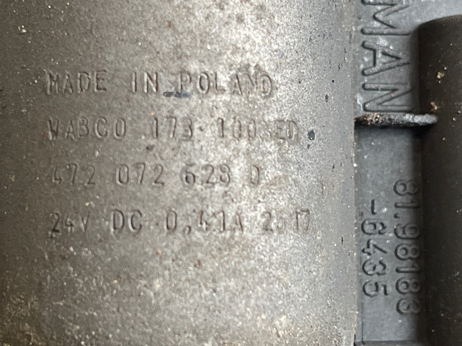MAN SOLENOID VALVE 4720726280 - Тормозной клапан для Грузовиков: фото 3 MAN SOLENOID VALVE 4720726280 - Тормозной клапан для Грузовиков: фото 3