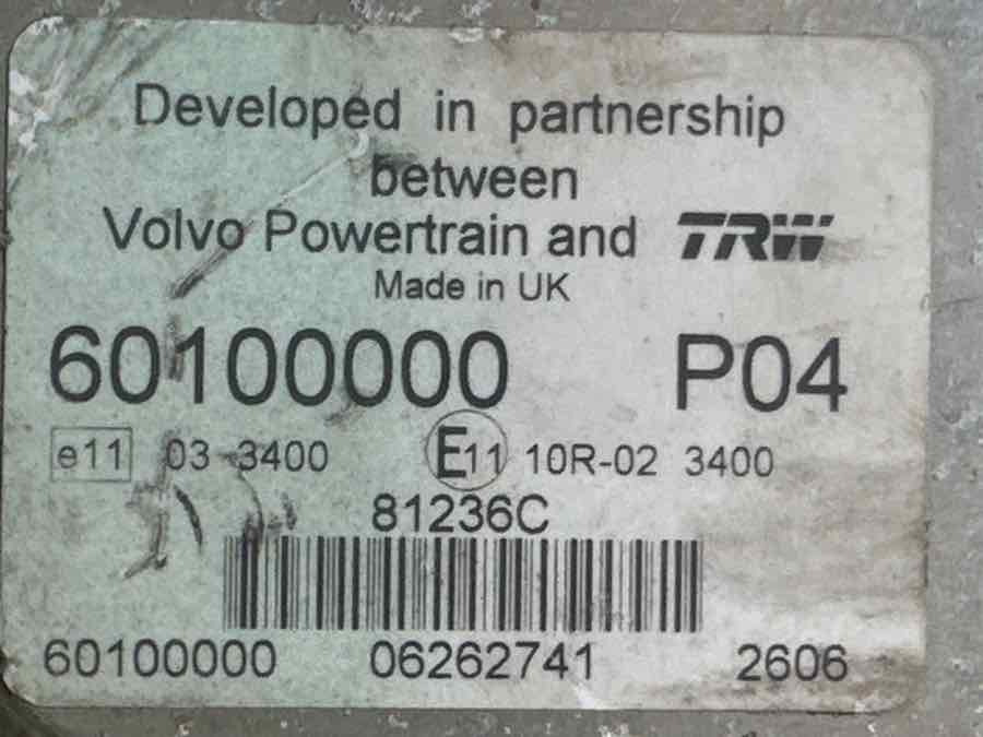 VOLVO ECU 60100000 P04 - Электрическая система для Грузовиков: фото 3 VOLVO ECU 60100000 P04 - Электрическая система для Грузовиков: фото 3