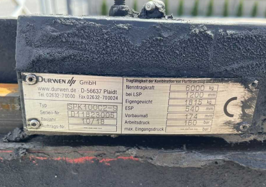 Durwen SPK100C2-S - Вилы для Вилочных погрузчиков: фото 4 Durwen SPK100C2-S - Вилы для Вилочных погрузчиков: фото 4