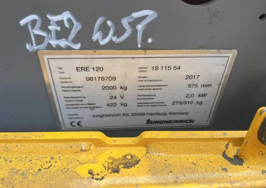 Jungheinrich ERE120 - Тележка: фото 4 Jungheinrich ERE120 - Тележка: фото 4