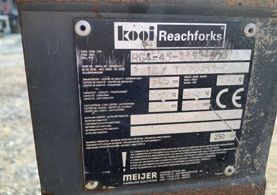 Kooi RG4-45-1550 - Стрела для Погрузочно-разгрузочной техники: фото 3 Kooi RG4-45-1550 - Стрела для Погрузочно-разгрузочной техники: фото 3