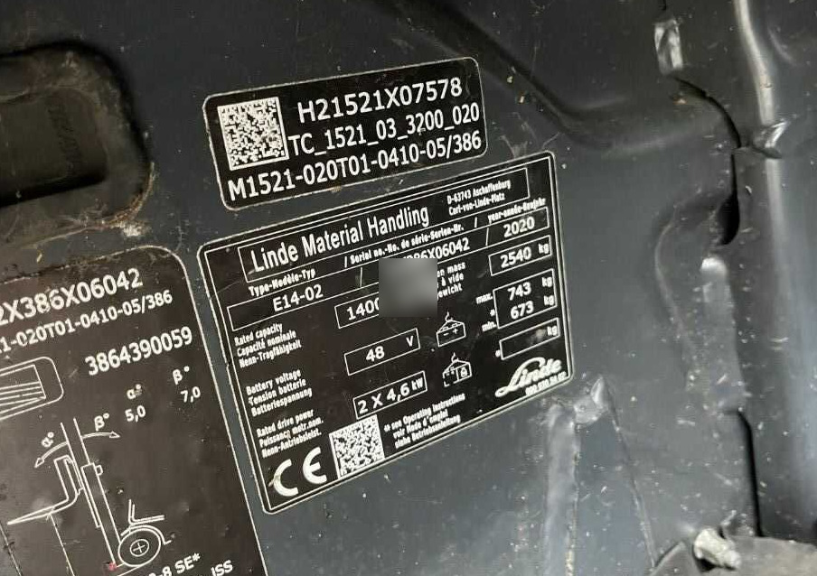 Linde E14-02 - Электропогрузчик: фото 4 Linde E14-02 - Электропогрузчик: фото 4