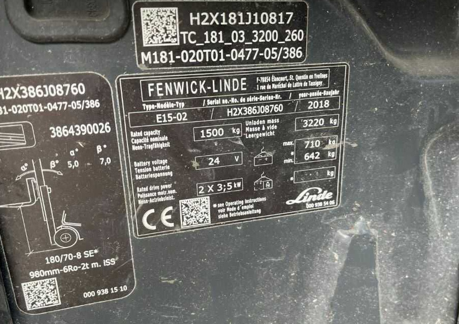 Linde E15-02 - Электропогрузчик: фото 3 Linde E15-02 - Электропогрузчик: фото 3