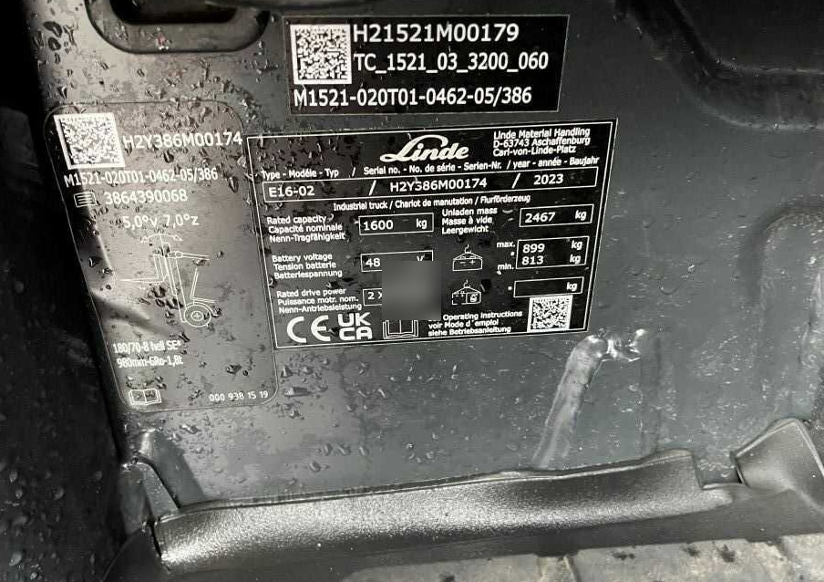 Linde E16-02 - Электропогрузчик: фото 4 Linde E16-02 - Электропогрузчик: фото 4