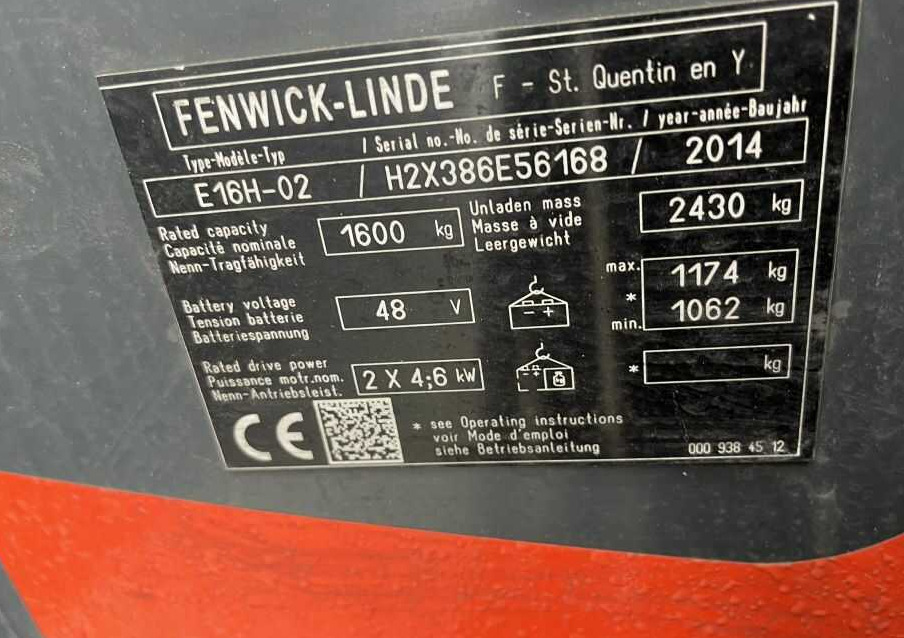 Linde E16H-02 - Электропогрузчик: фото 1 Linde E16H-02 - Электропогрузчик: фото 1