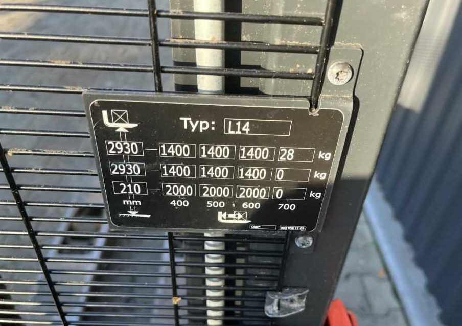 Linde L14 - Штабелер: фото 5 Linde L14 - Штабелер: фото 5