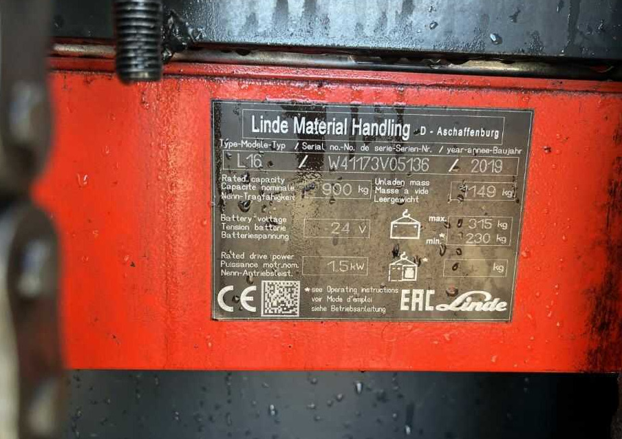 Linde L16 в лизинг Linde L16: фото 7 Linde L16 в лизинг Linde L16: фото 7