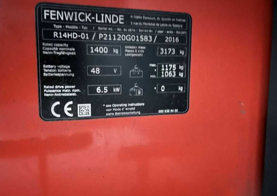 Linde R14HD-01 - Штабелер: фото 5 Linde R14HD-01 - Штабелер: фото 5