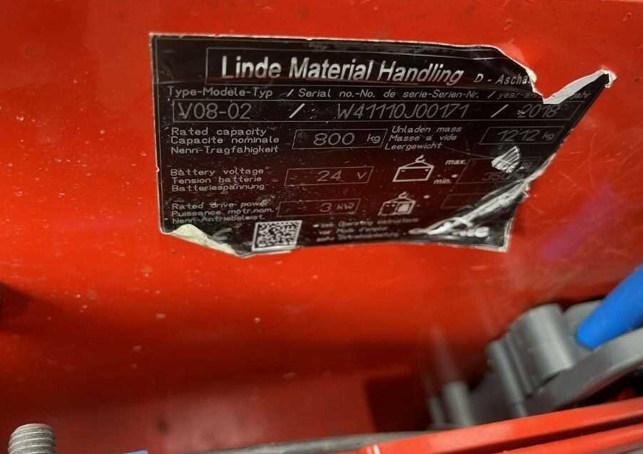 Linde V08-02 - Сборщик заказов: фото 4 Linde V08-02 - Сборщик заказов: фото 4