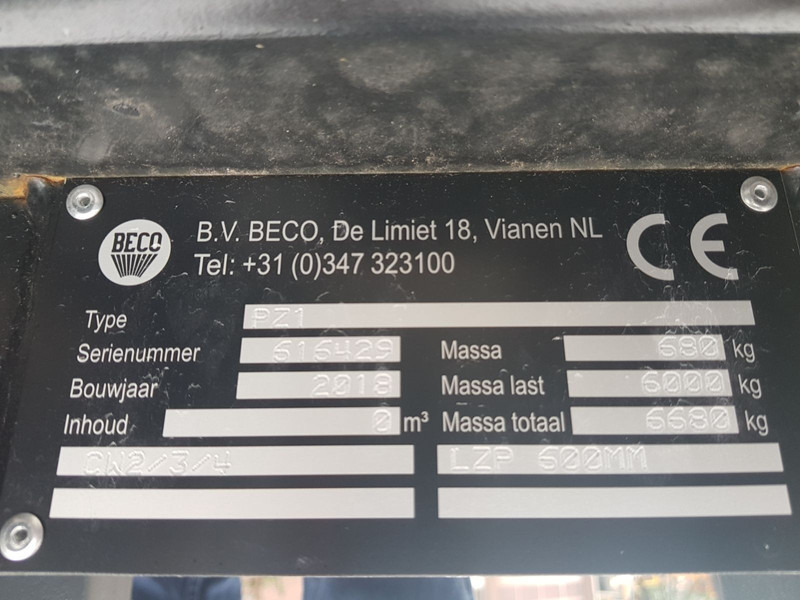 Beco PZ1 palletbord - Вилы для Погрузочно-разгрузочной техники: фото 4 Beco PZ1 palletbord - Вилы для Погрузочно-разгрузочной техники: фото 4