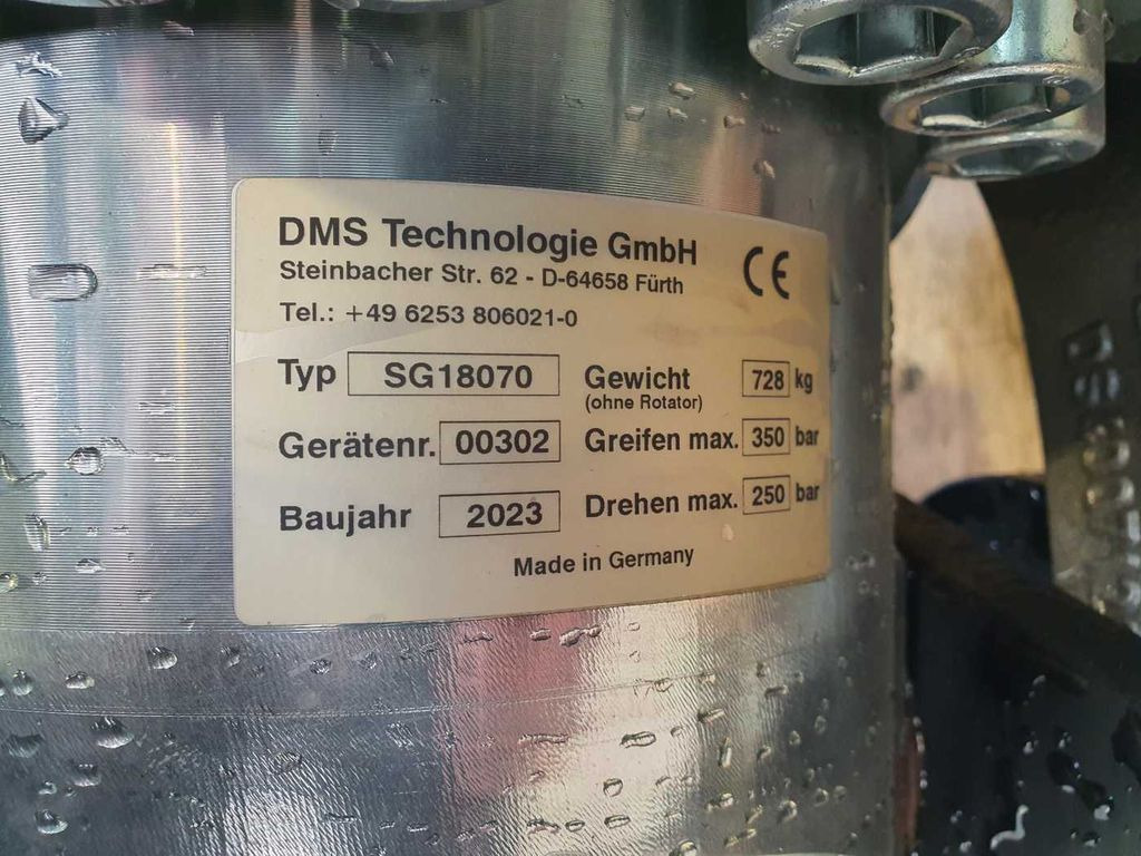 Грейфер для Строительной техники DMS SG18070 Sortiergreifer DEMO / inkl. Rotator: фото 13