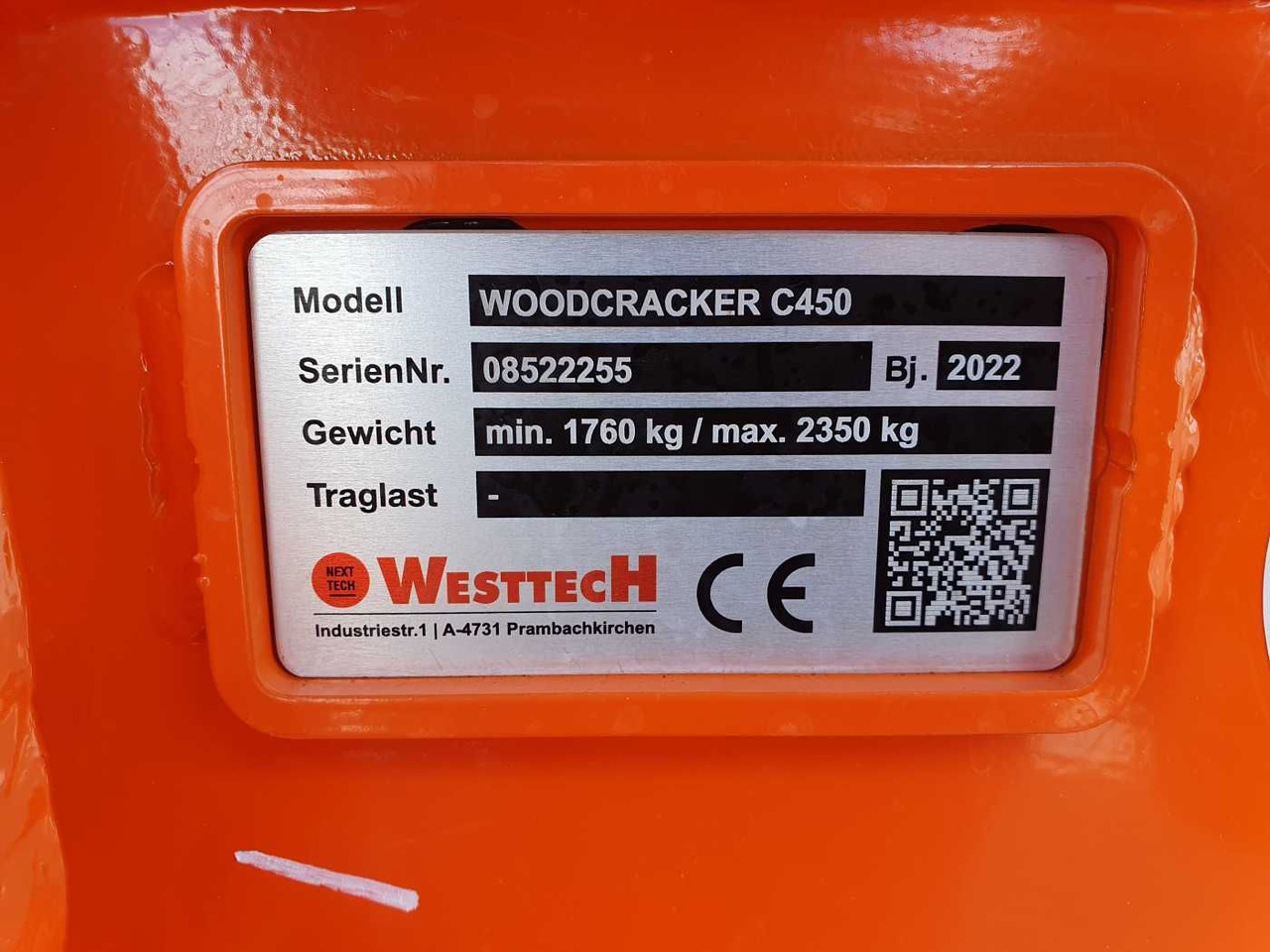 Навесное оборудование Westtech Woodcracker C450 Sammler Tiltator DEMO: фото 11
