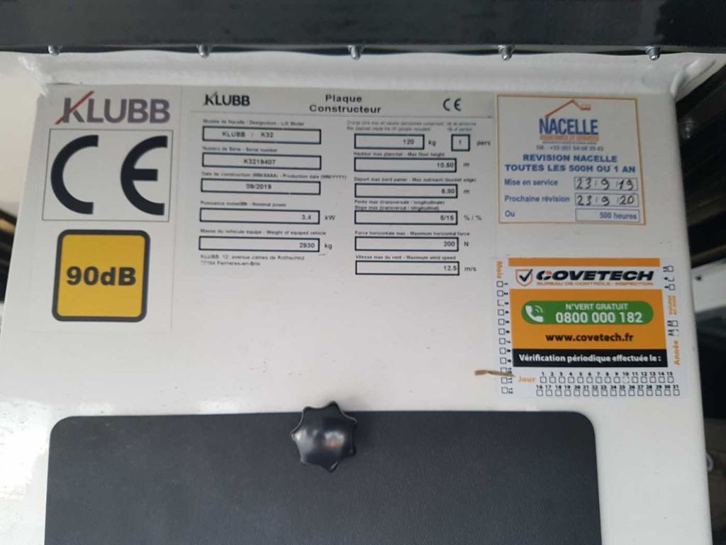 Грузовик с подъемником, Фургон Renault Master 2.3 dCi / KLUBB K32, 12,5m Renault Master 2.3 dCi / KLUBB K32, 12,5m: фото 11