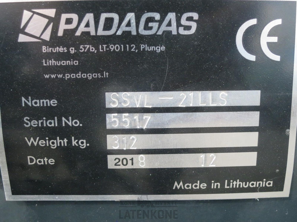Отвал для снега Padagas Nivelaura SSVL-21L: фото 10