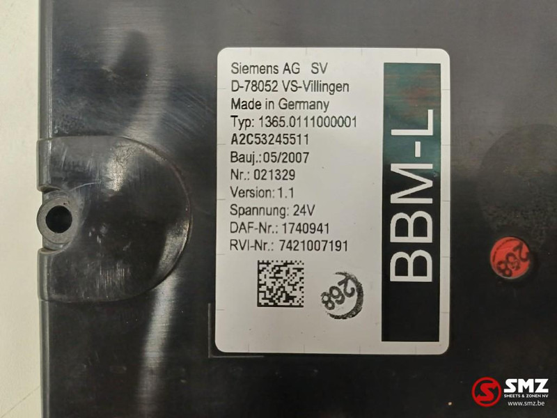 DAF Occ ECU BBM-L regeleenheid DAF - Блок управления для Грузовиков: фото 4 DAF Occ ECU BBM-L regeleenheid DAF - Блок управления для Грузовиков: фото 4