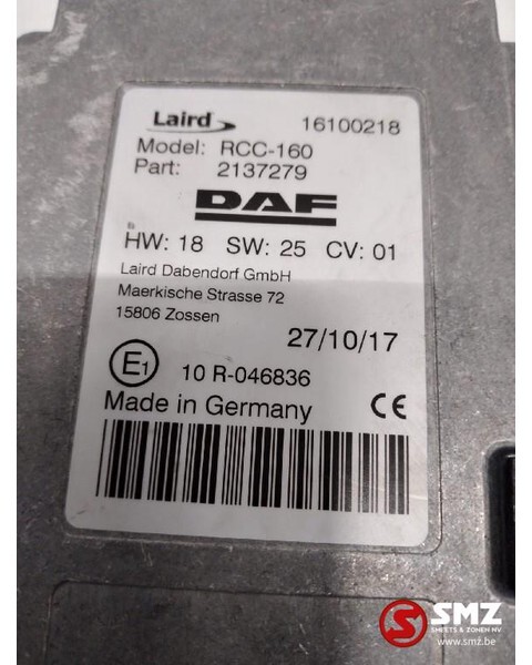 DAF Occ Ecu - DAF XF EURO 6 2137279 - Блок управления для Грузовиков: фото 2 DAF Occ Ecu - DAF XF EURO 6 2137279 - Блок управления для Грузовиков: фото 2