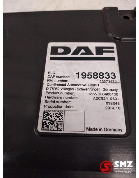 DAF Occ Ecu ELC DAF XF Euro 6 1958833 - Блок управления для Грузовиков: фото 2 DAF Occ Ecu ELC DAF XF Euro 6 1958833 - Блок управления для Грузовиков: фото 2