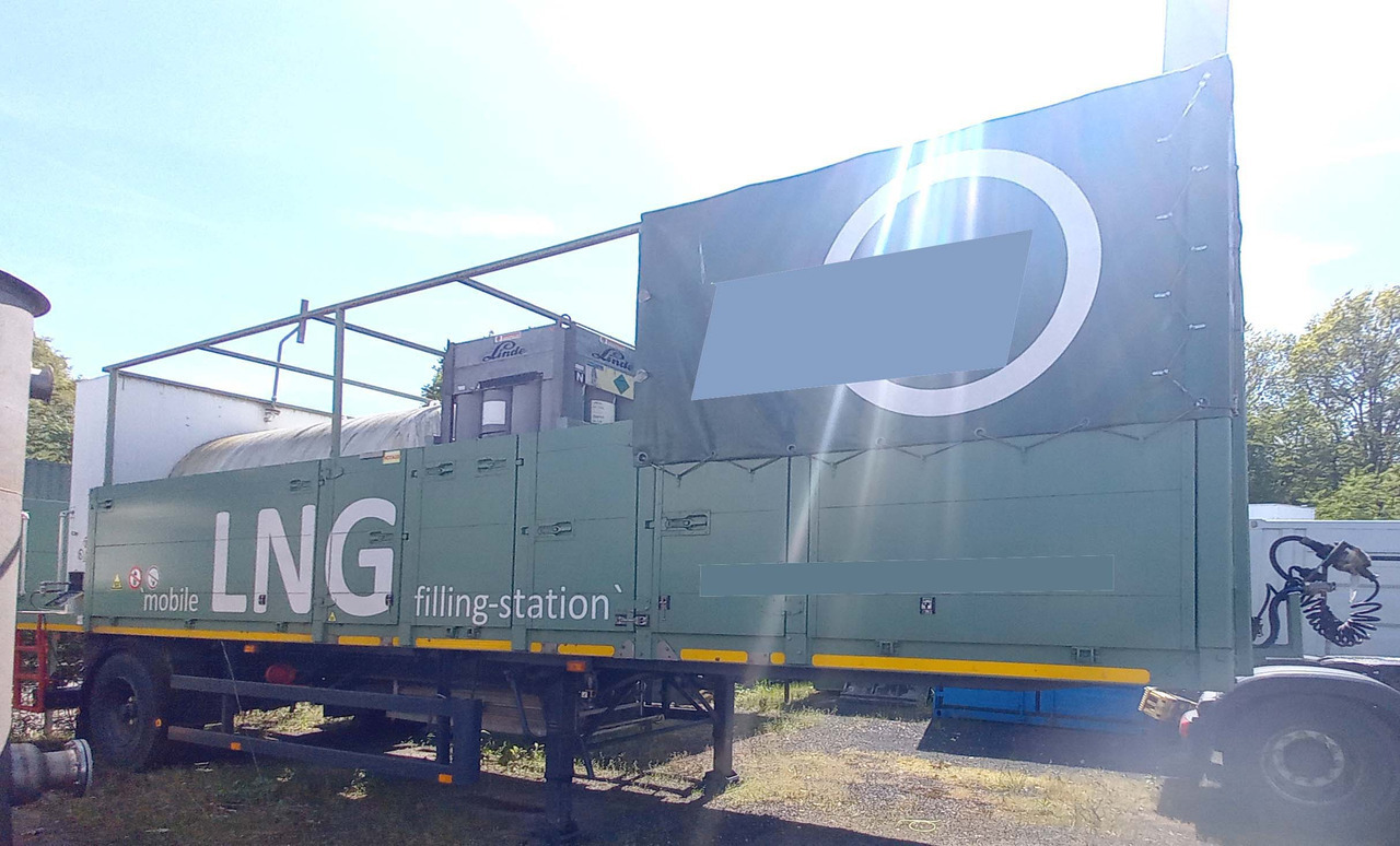Messer Griesheim Gas tank semi-trailer used for LNG/CNG mobile filling station Methan Gas Cryogenic - Полуприцеп-цистерна: фото 1 Messer Griesheim Gas tank semi-trailer used for LNG/CNG mobile filling station Methan Gas Cryogenic - Полуприцеп-цистерна: фото 1