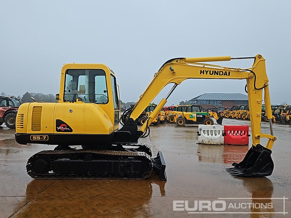 Мини-экскаватор 2011 Hyundai R55-7: фото 6