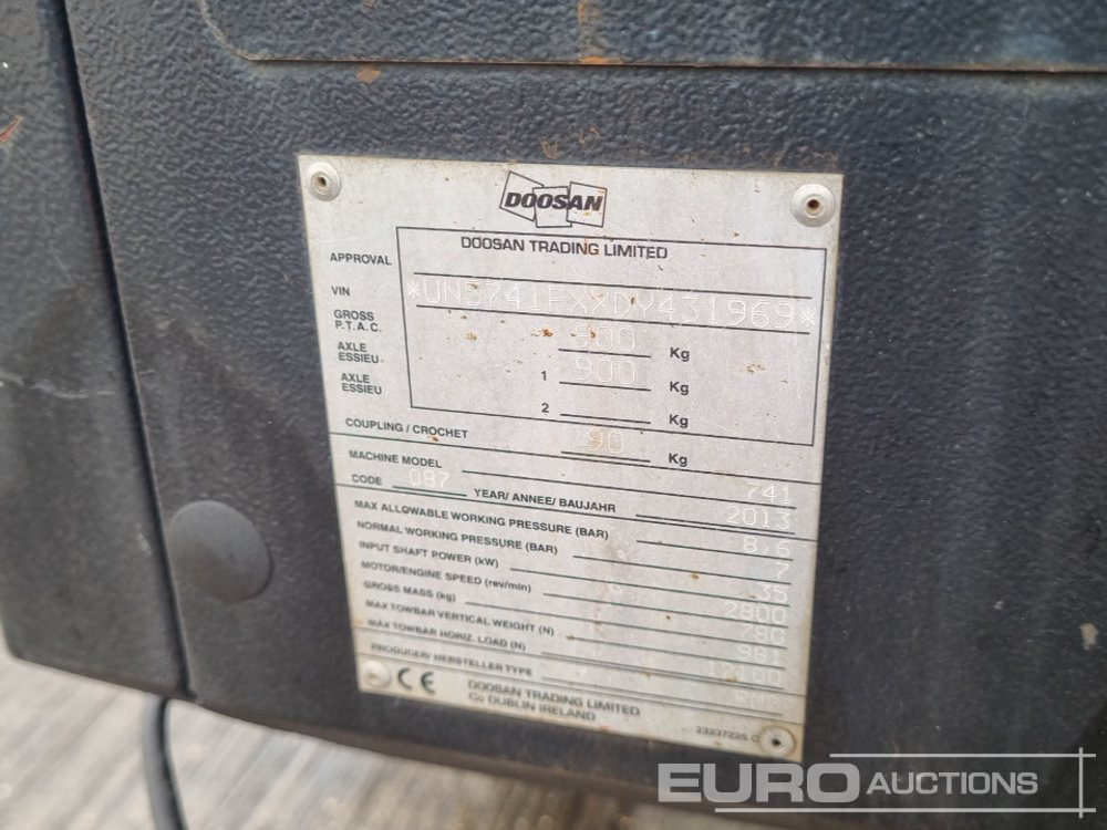 Воздушный компрессор 2013 Doosan 741: фото 24 Воздушный компрессор 2013 Doosan 741: фото 24