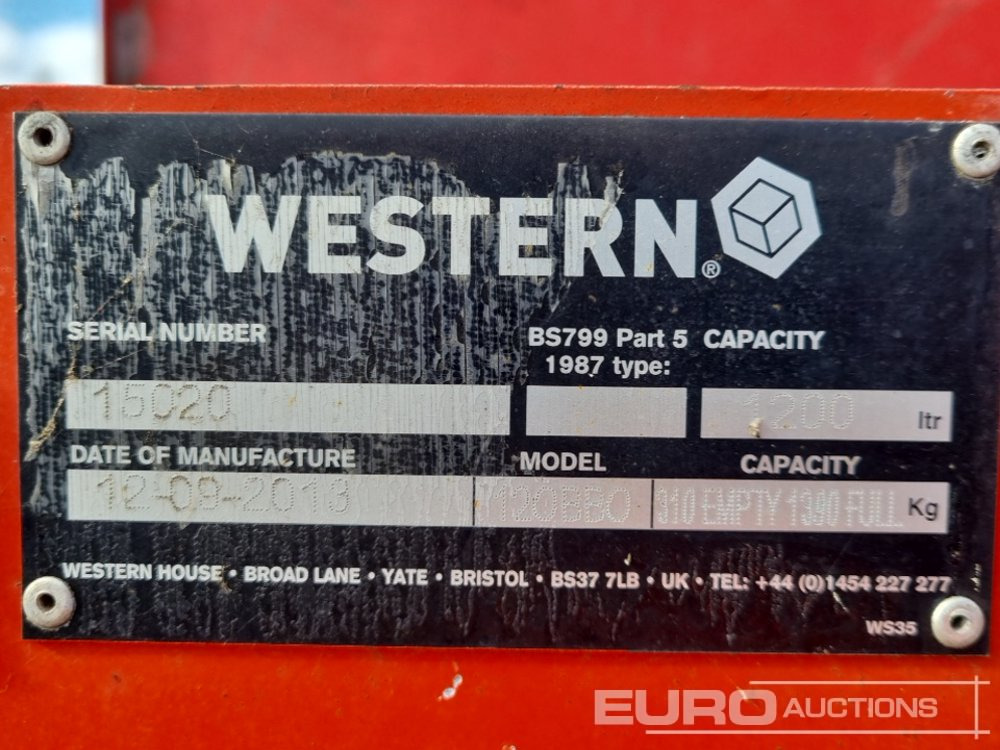 Резервуар для хранения 2013 Western Bunded Compressor Oil Tank: фото 12