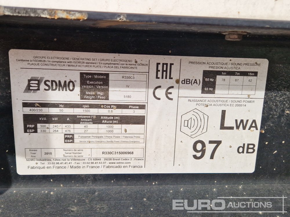 Электрогенератор 2015 SDMO R330C3: фото 29