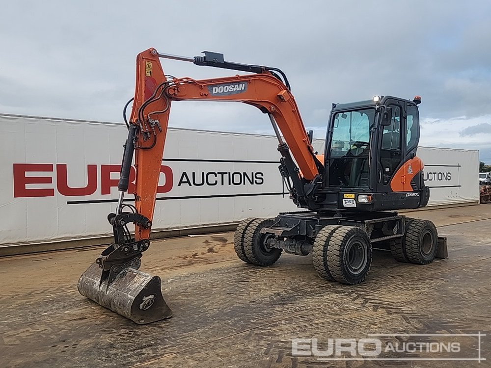 2017 Doosan DX57W-5 - Колёсный экскаватор: фото 1 2017 Doosan DX57W-5 - Колёсный экскаватор: фото 1