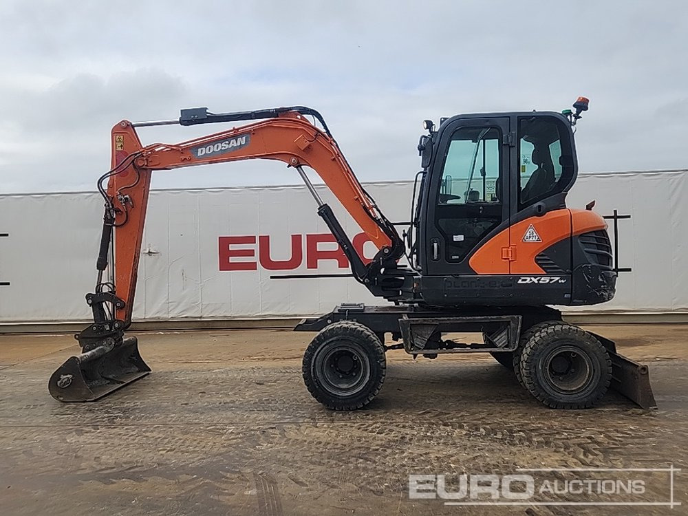 2017 Doosan DX57W-5 - Колёсный экскаватор: фото 2 2017 Doosan DX57W-5 - Колёсный экскаватор: фото 2