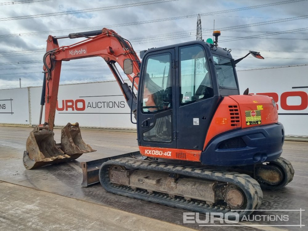 2018 Kubota KX080-4A - Мини-экскаватор: фото 3 2018 Kubota KX080-4A - Мини-экскаватор: фото 3