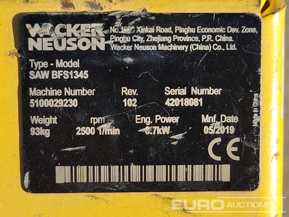 Асфальтоукладочная техника 2019 Wacker Neuson BFS1345: фото 19