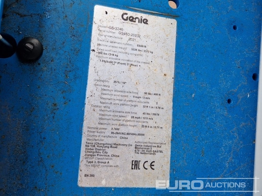 Подъёмник 2021 Genie GS3246: фото 30